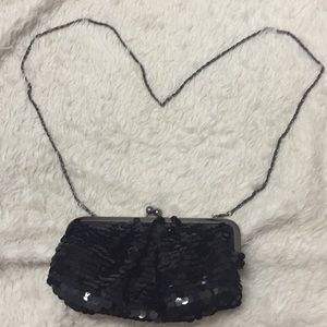🌺 black Sequin purse